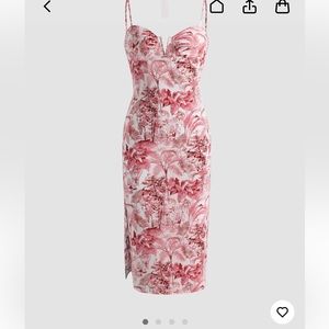 Landscape painting slit cami dress cider size xl NWT